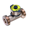 Flow and temperature sensor series KP138-4G Pt1000 bronze measuring ranges 0 - 100 °C and 5 - 80 l/min frequency-blocking signal DN25 1.1/4" BSPP